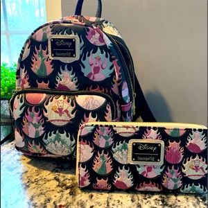 Loungefly Disney Villain Backpack and Wallet